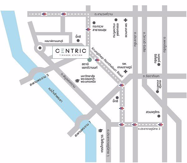 ให้เช่าคอนโด-centric-tiwanon-station-2-ห้องนอน-ชั้น-10-ใกล้-mrtแยกติวานนท์-fully-furnished