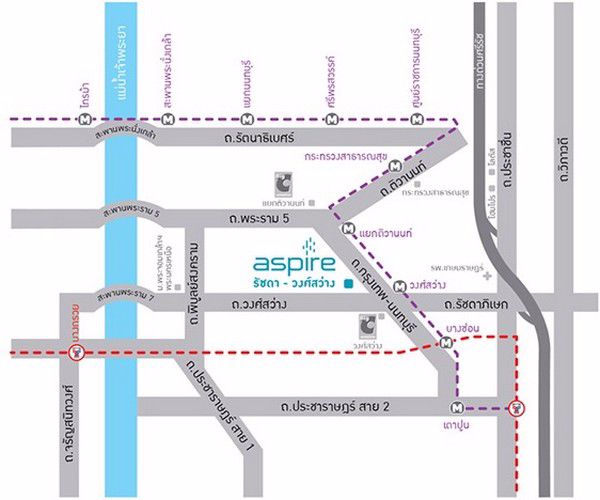 ให้เช่าคอนโด-aspire-ratchada-wongsawang-ชั้น-8-ใกล้mrt-วงศ์สว่าง-fully-furnished