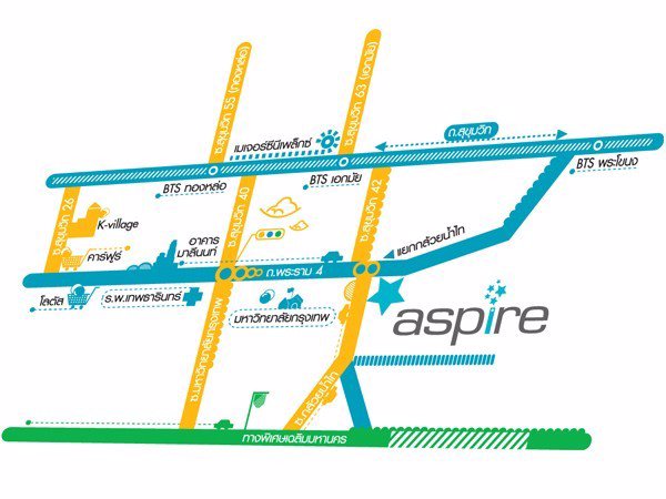 ให้เช่าคอนโด-aspire-พระราม-4-ชั้น-11-38ตรม-ใกล้มกรุงเทพ-fully-furnished