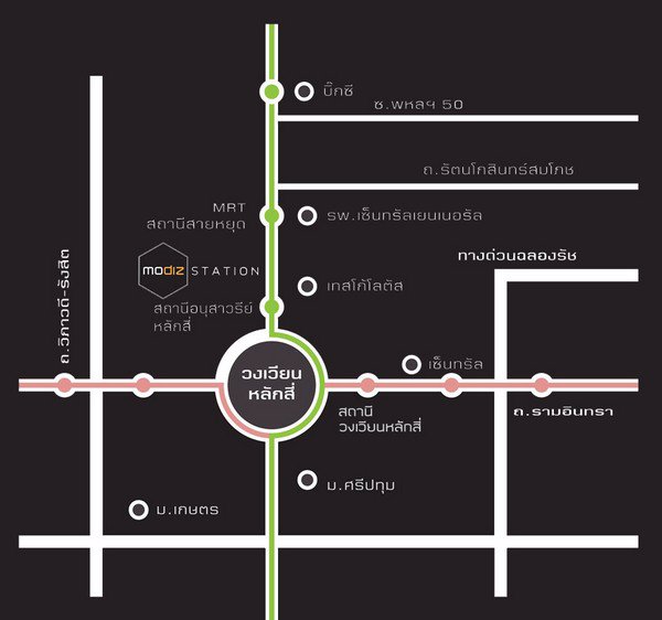 ให้เช่าคอนโด-modiz-station-ชั้น-2-ห้องใหม่-fully-furnished-ใกล้สถานีอนุสาวรีย์หลักสี่