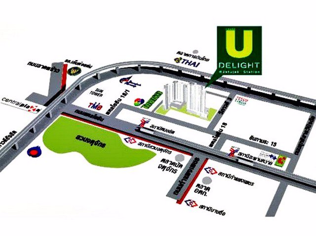 ให้เช่า-14000-คอนโด-ยู-ดีไลท์-แอท-จตุจักร-สเตชั่น-ใกล้-bts-และ-mrt-จตุจักร