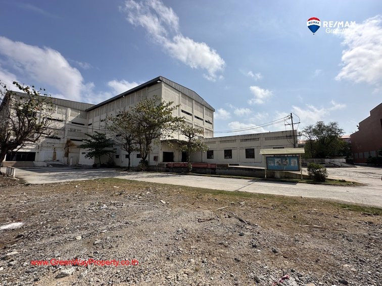 ขายที่ดิน-42-3-35-ไร่-พร้อมโรงงานและอาคารสำนักงาน-ริมถนนสุขุมวิท-หน้านิคมอุตสาหกรรมบางปู