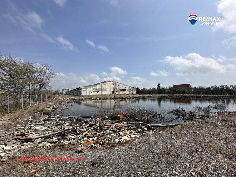 ขายที่ดิน-42-3-35-ไร่-พร้อมโรงงานและอาคารสำนักงาน-ริมถนนสุขุมวิท-หน้านิคมอุตสาหกรรมบางปู