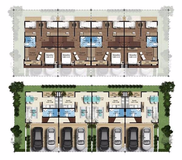 ขายบ้านฟ้ากรีนเนอรี่-พุทธมณฑล-สาย5-ทาวน์เฮ้าส์-2-ชั้น-หลังมุม-3-ห้องนอน