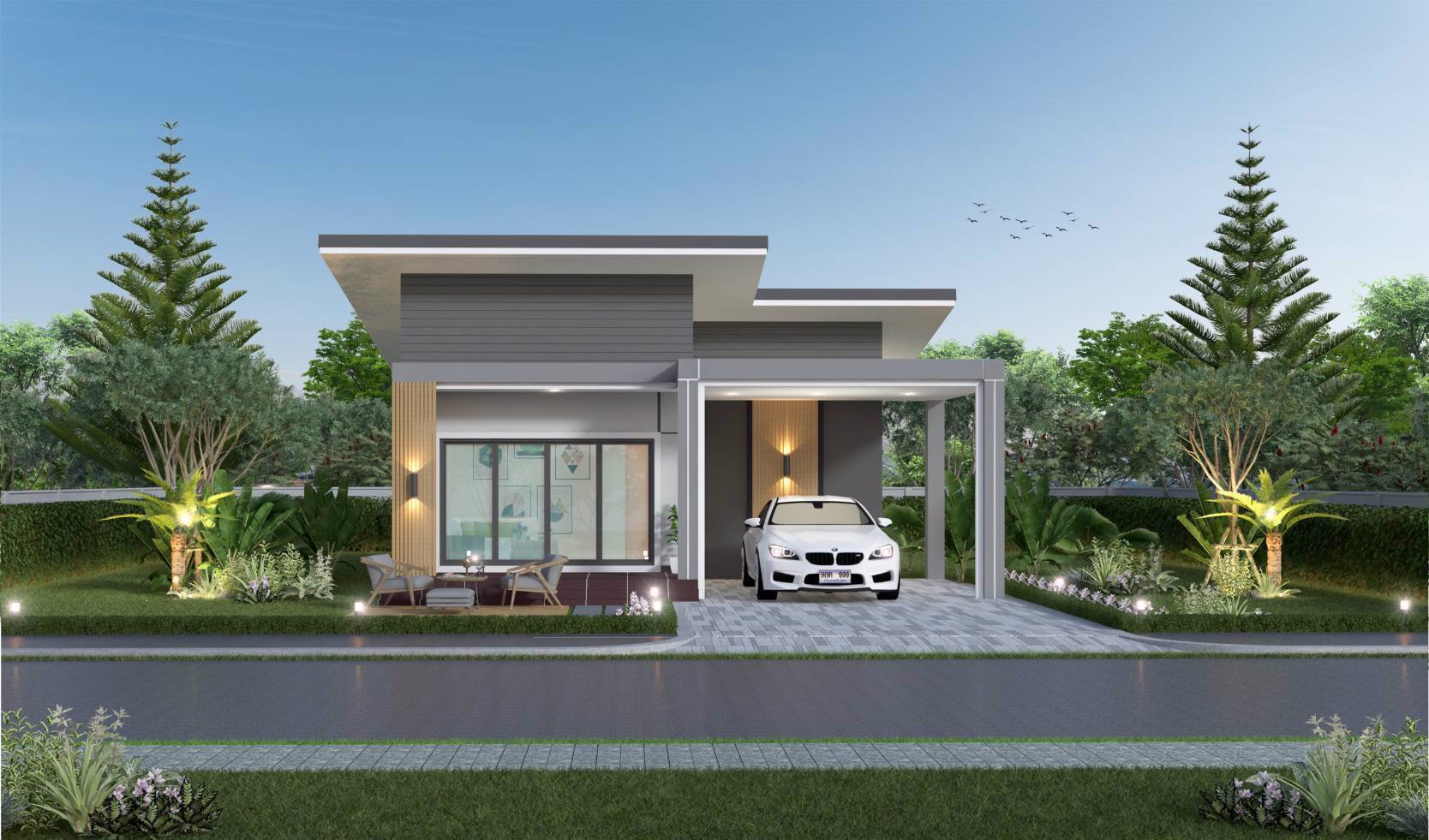 ขายบ้านเดี่ยวชั้นเดียว-2-นอน-2-น้ำ