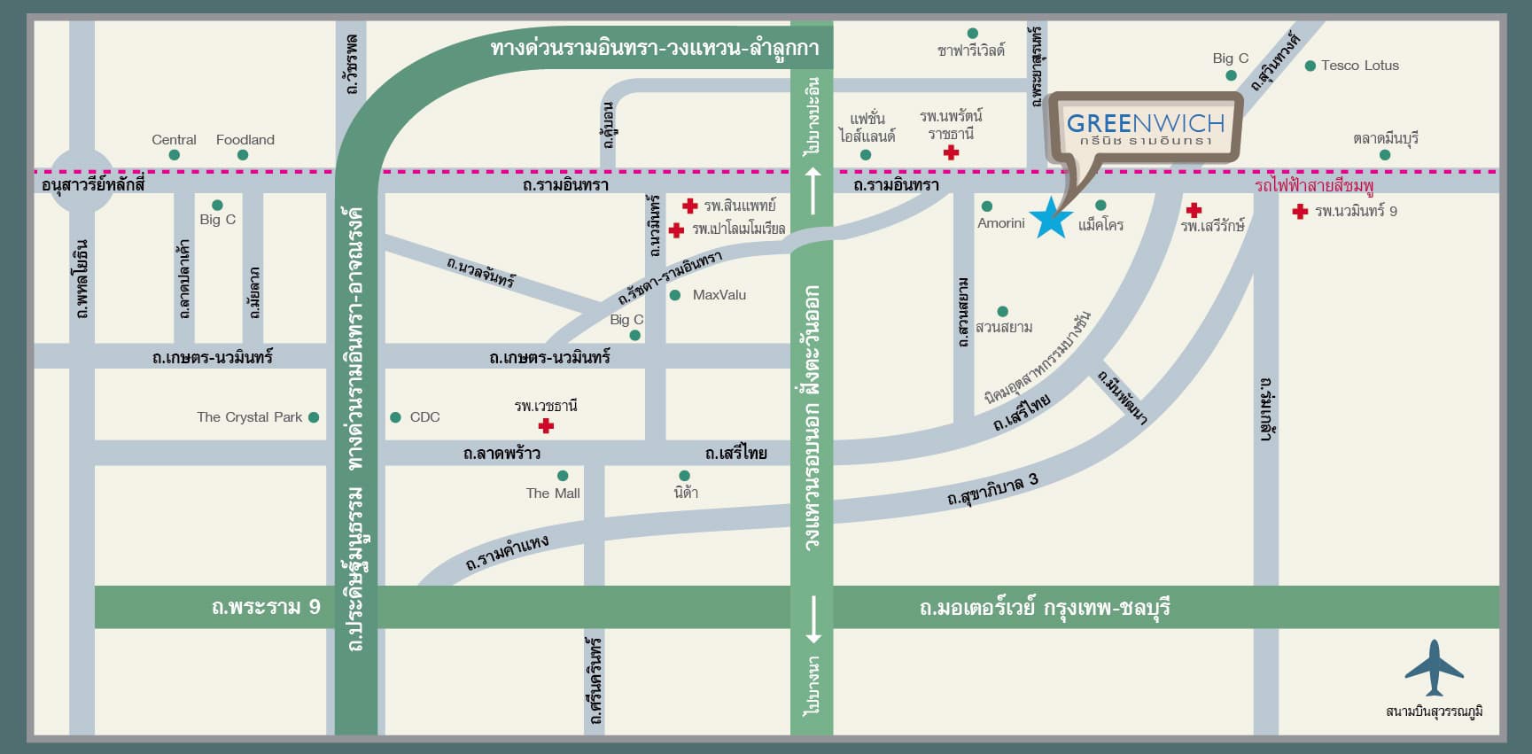 ขาย-ให้เช่า-ทาวน์โฮม-3-ชั้น-ติดถนนใหญ่