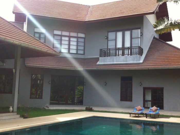 ให้เช่า-ด่วน-บ้านเดี่ยว2ชั้น-ตกแต่งสไตล์บาหลี-1ไร่กับ74ตรวถนนศรีนครินทร์45