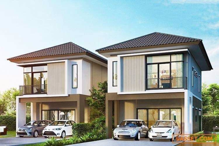 ขายบ้านแฝด-ตัวบ้านแยก-สไตล์บ้านเดี่ยว-มี-2-ชั้น-หมู่บ้านพฤกษาวิลล์-92-ซอยลาดกระบัง-14-1-กรุงเทพมหานค