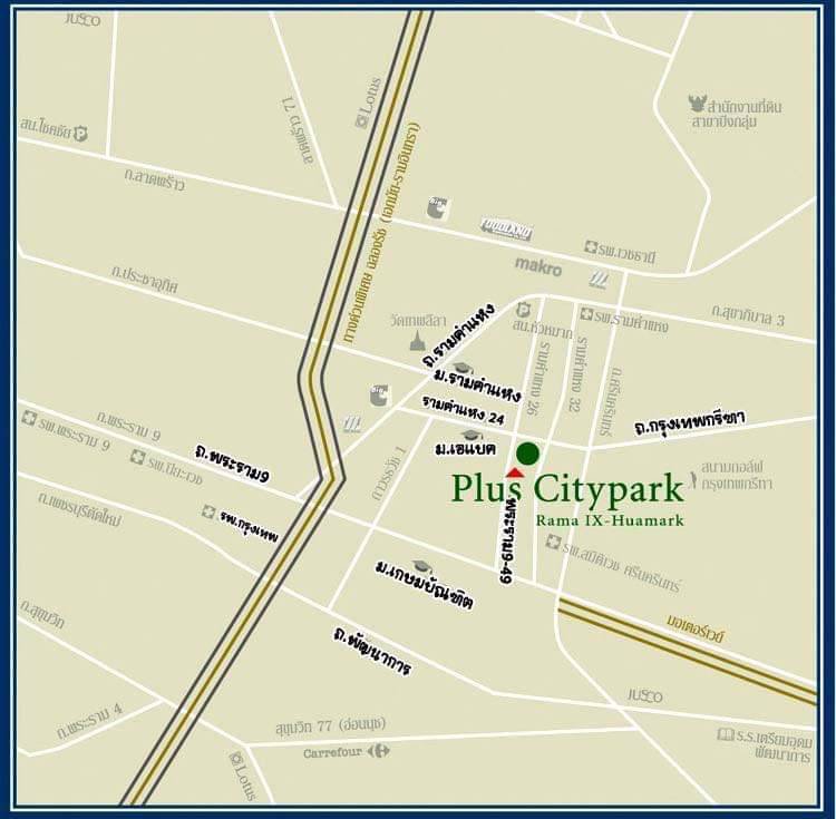 ให้เช่า-ทาวน์โฮมมุม-plus-city-park-ถหัวหมาก-ถนนเชื่อมซอยรามคำแหง​-24​-กับถนนตัดใหม่​-ศรีนครินทร์