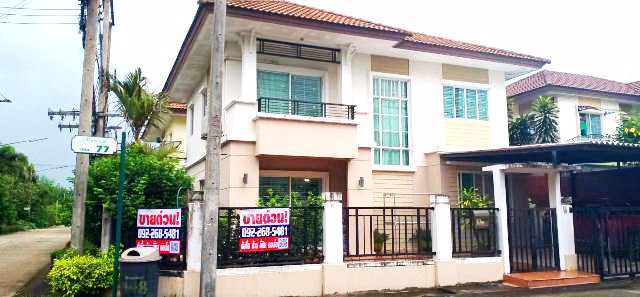ขายถูก-บ้านเดี่ยว-2-ชั้น-บ้านพฤกษาวิลเลจ-2-หลังมุม-ธัญบุรี