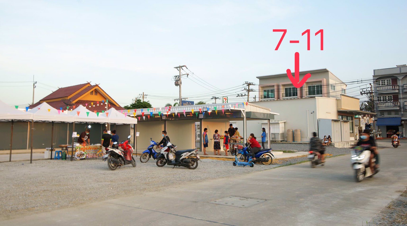 พื้นที่ให้เช่าทำร้านค้า-ร้านอาหาร-หลังเซเว่น-ใกล้-รรนายร้อยสามพราน-นครปฐม