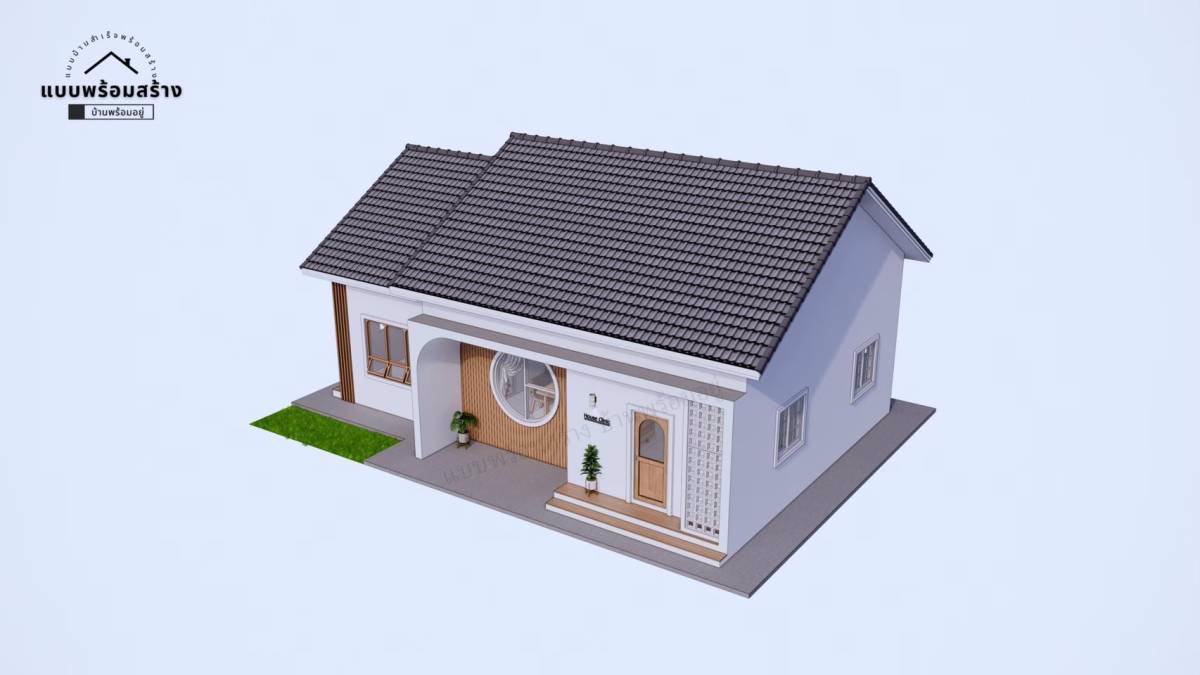 บ้านสไตล์มินิมอลชั้นเดียว-ขนาด-90-ตรม