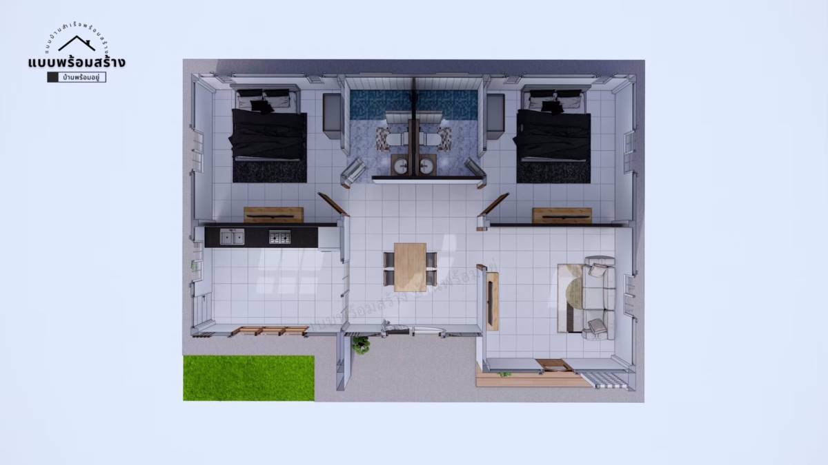 บ้านสไตล์มินิมอลชั้นเดียว-ขนาด-90-ตรม