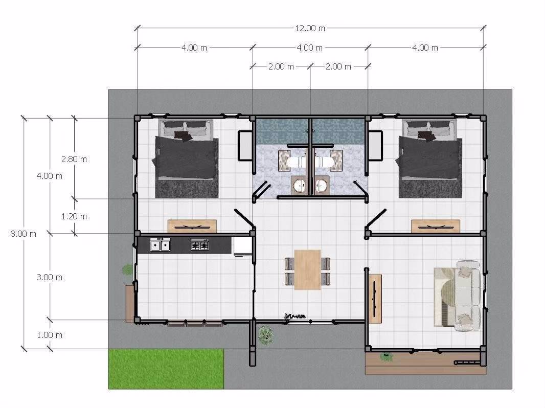บ้านสไตล์มินิมอลชั้นเดียว-ขนาด-90-ตรม
