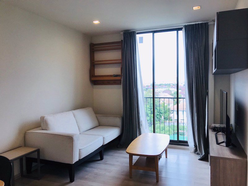 ให้เช่า  คอนโด chambers-cher-ratchada-ramintra ขนาด 43 ตรม ชั้น 7 เครื่องใช้ไฟฟ้าครบ พร้อมอยู่ ห้