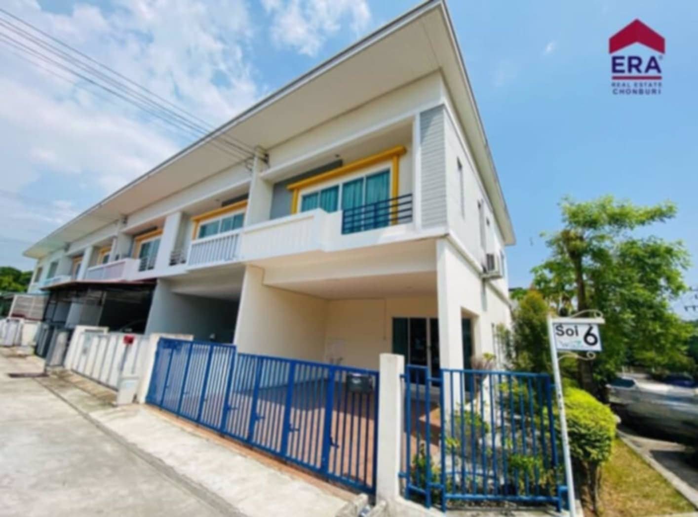 ขายทาวน์เฮ้าส์เดียว2ชั้นหมู่บ้านฟ้าบุรินทร์อัลลายน์บ่อวิน