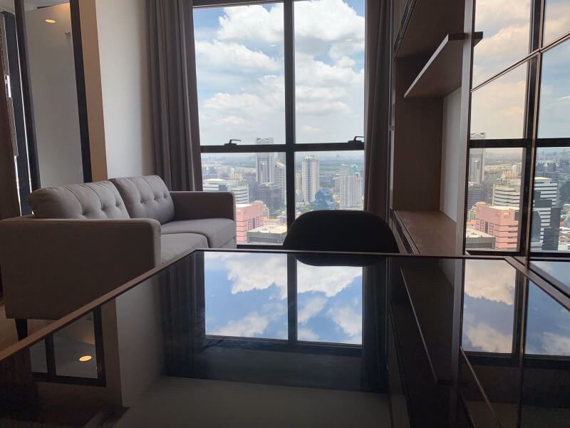 ให้เช่า-aston-จุฬา-สีลม-ห้องใหม่-ชั้น-45-ตกแต่งครบพร้อมเฟอร์