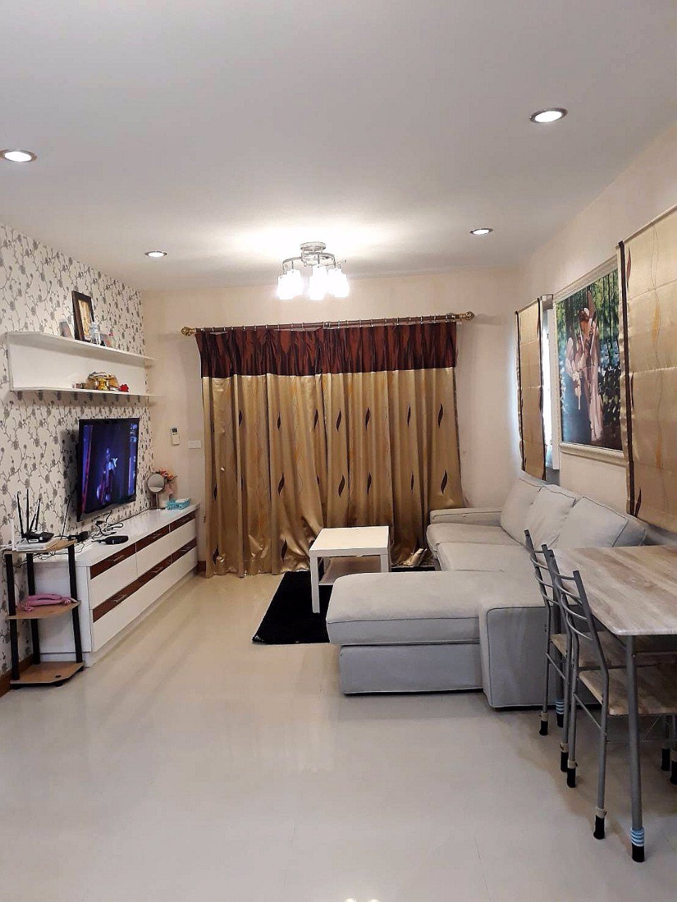 ให้เช่าบ้านเดี่ยว-63ตรวหลังมุม-ตกแต่งครบพร้อมเฟอร์