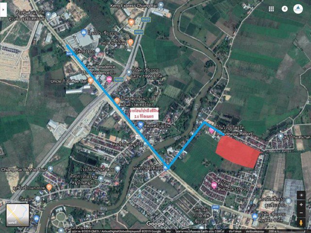ขายที่ดิน-เมืองเชียงราย-ใกล้เซ็นทรัลเชียงราย-31-3-17-ไร่-เหมาะกับทำโครงการบ้านจัดสรร
