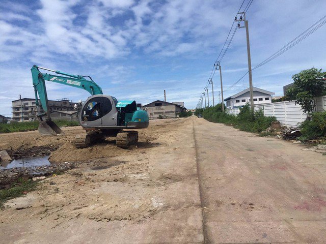 ที่ดิน-บางปู-4-ไร่ๆ-ที่ถมแล้ว-เหมาะสำหรับสร้างโรงงาน-โกดัง-ห่างจาก-ถสุขุมวิท-500-เมตร