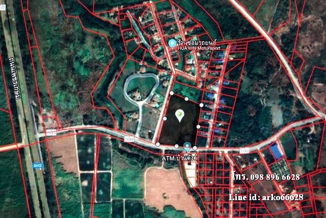 ขายที่ดิน-อหัวหิน-8-ไร่-ราคาไร่ละ-25ลบ-ที่ดินถมแน่น-แปลงหัวมุม-วิวภูเขา-เหมาะทำวิลล่า-ทำเลดี