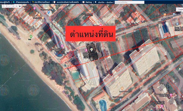 ขายที่ดิน-2048-ตรว-ติดหาดยินยอม-พัทยา-พื้นที่-2048-ตรว-สี่เหลี่ยมผืนผ้า