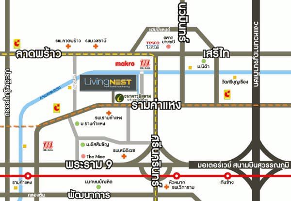 ขาย-living-nest-ลิฟวิ่ง-เนสท์-รามคำแหง-ชั้น-7-เฟอร์ครบ-ใกล้-เดอะมอลล์บางกะปิ