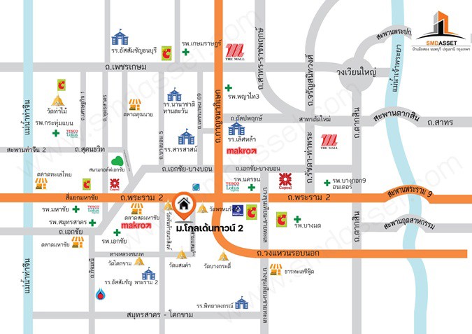ขายทาวน์เฮ้าส์-2ชั้น-มโกลเด้นทาวน์-โครงการ2-192-ตรว-พระราม2พันท้ายนรสิงห์-4นอน-2น้ำ-รีโนเวทใหม่