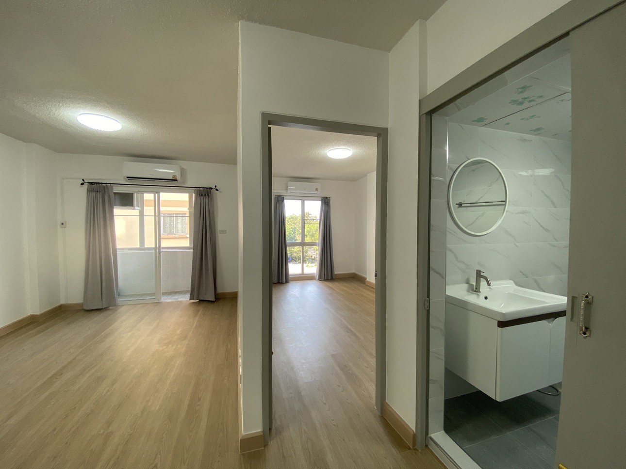 ขายคอนโดเมืองแก้วมณี-รีโนเวทใหม่ทั้งห้อง-ทำเลดีติดวัดพระธรรมกาย-✨413-ตรม-ชั้น4-ตึกกลาง-ห้องมุม