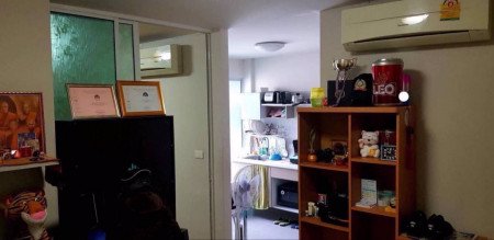 ขาย-ดี-คอนโด-รามคำแหง-ซ9-ขนาด-30-ตรม-ฟรีโอน-อาคาร-b-ห้องอยู่ชั้น-5-มีกั้นห้องนอน-เดินทางสะดวก-ใกล้-bts-แอร์พอร์ตลิ้ง-ทางด่วน-ท่าเรือ