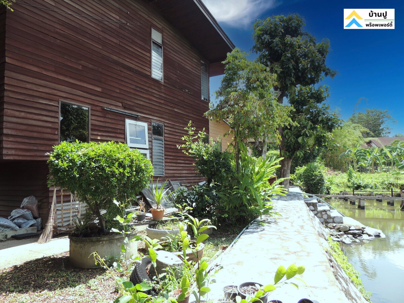 ขายบ้านสวนพร้อมที่ดินติดคลองพระโขนงย่านอ่อนนุช-ซอยอ่อนนุช-17-แยก-12-เขตสวนหลวง-กรุงเทพฯ