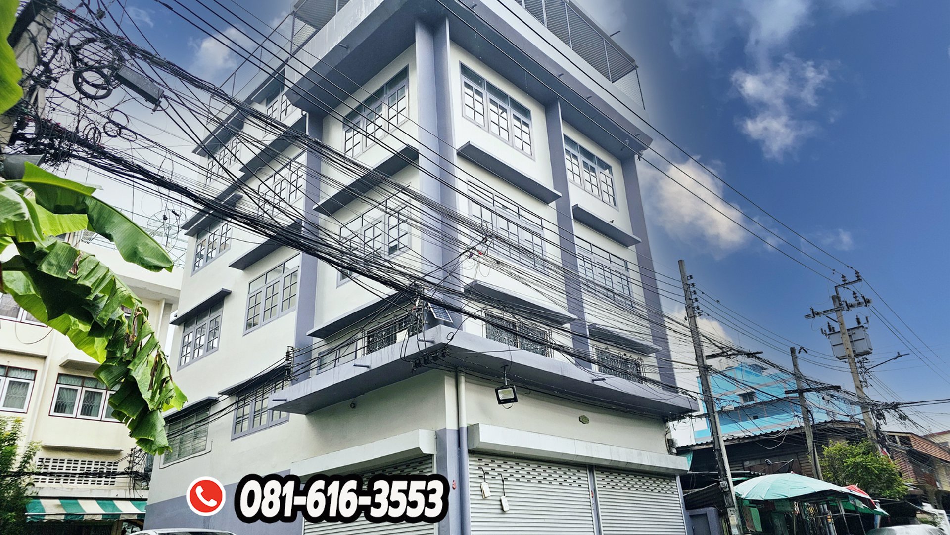 อาคาร-4-ชั้นมีดาดฟ้า-ทำเลทอง-ถนนกรุงธนบุรี-ซอย-1-ใกล้ไอคอน-สยาม-และรถไฟฟ้าวงเวียนใหญ่