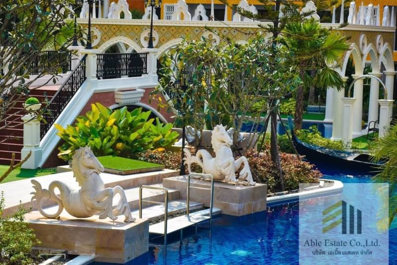 เวเนเชี่ยน-ซิกเนเจอร์-คอนโด-รีสอร์ท-ห้องสตูดิโอ-วิวริมสระน้ำ-ตกแต่งพร้อมเข้าอยู่-ใกล้หาดจอมเทียน