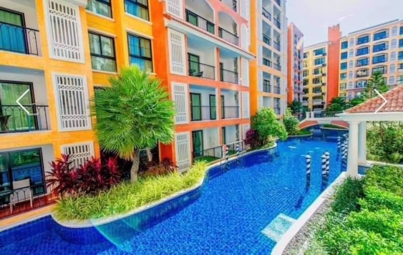 เวเนเชี่ยน-ซิกเนเจอร์-คอนโด-รีสอร์ท-ห้องสตูดิโอ-วิวริมสระน้ำ-ตกแต่งพร้อมเข้าอยู่-ใกล้หาดจอมเทียน