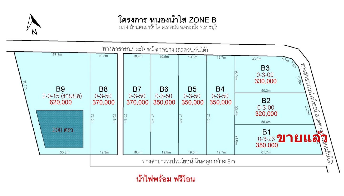 ขายที่ดินแปลงสวย-3งาน-จอมบึง-ราชบุรี-ราคาเบาๆ-ทำเลสวย-วิวภูเขา-น้ำไฟพร้อม-ใกล้โรงพยาบลยุพราช-ฟรีโอน