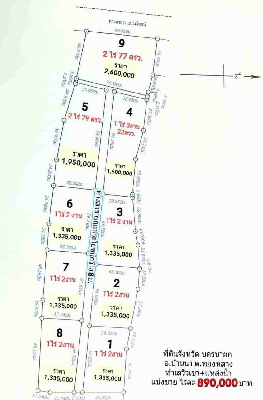 ที่ดินโครงการทองหลาง-บ้านนา-ออแกนิกส์