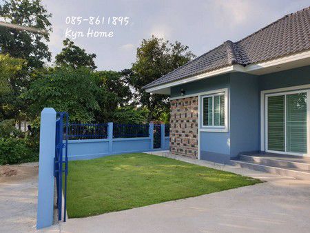 บ้านใหม่ชั้นเดียว-สารภี-เชียงใหม่-มีเนื้อที่-71-ตรวา-มีบริเวณหน้าบ้านกว้างขวาง