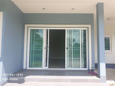 บ้านใหม่ชั้นเดียว-สารภี-เชียงใหม่-มีเนื้อที่-71-ตรวา-มีบริเวณหน้าบ้านกว้างขวาง