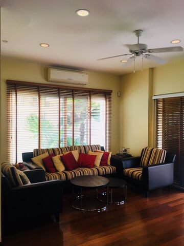 hr137-1ให้เช่าบ้านเดี่ยวเนื้อที่-104-ตรวหมู่บ้านเสรีวิลเลจ-พระราม-9-ตกแต่งเฟอร์ครบ-ใกล้-airport-lin