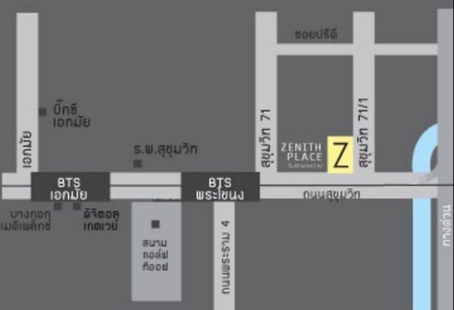 n1009-ให้เช่า-zenith-place-71-ใกล้btsพระโขนง500เมตร-33ตรม-ชั้น-7